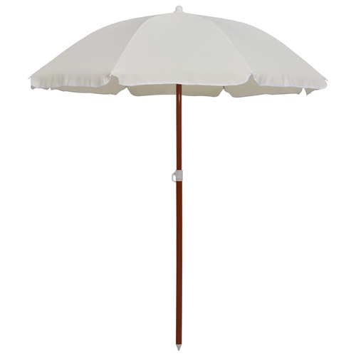 Garden Parasol with Steel Pole 180 cm Sand