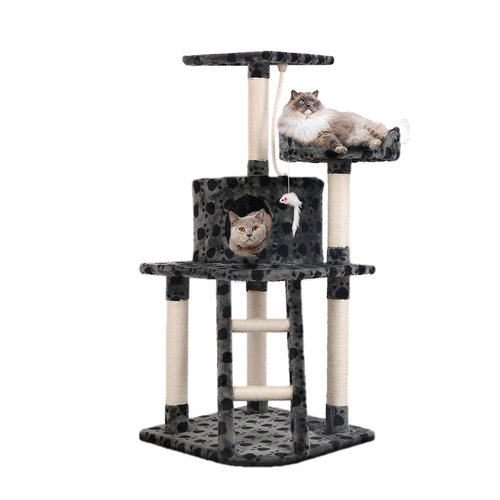 i.Pet Cat Tree 120cm Tower Scratching Post Scratcher Trees Bed Wood Condo Toys Bed